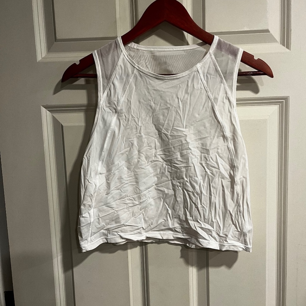 Cropped workout top